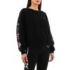 Off-White con estampado de flores sueltas, negro