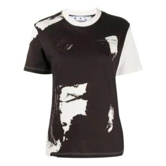 Off-White con estampado, pantalones cortos, negro