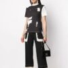 Off-White con estampado, pantalones cortos, negro