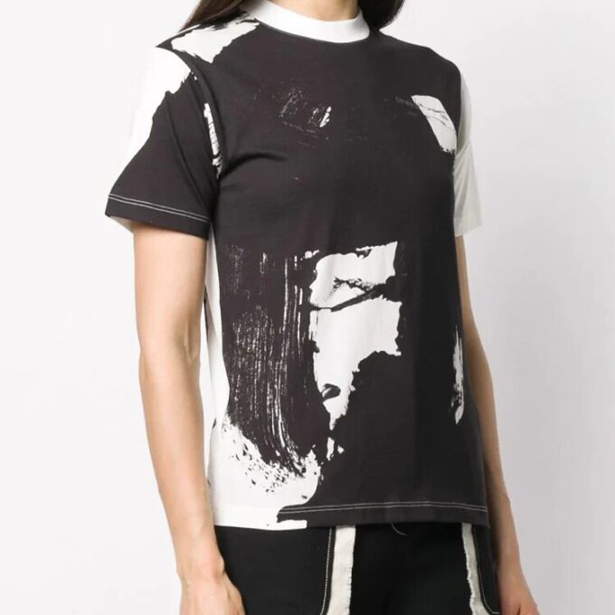 Off-White con estampado, pantalones cortos, negro