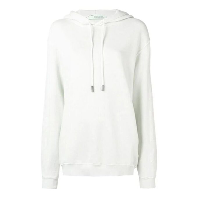 Off-White con inserciones a rayas en blanco roto