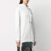 Off-White con inserciones a rayas en blanco roto