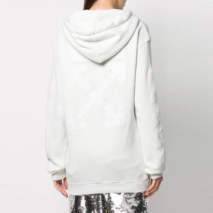 Off-White con inserciones a rayas en blanco roto