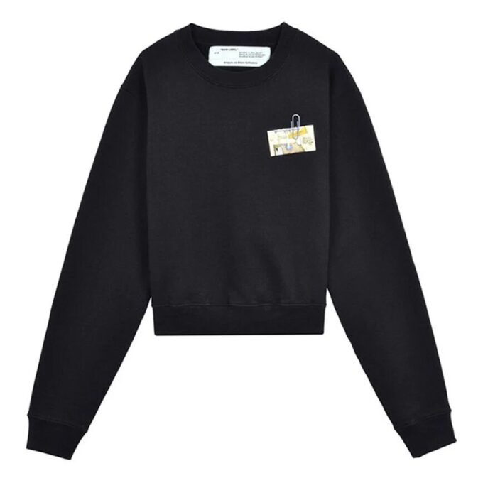 Off-White Dorso Grande Estampado Holgado Negro