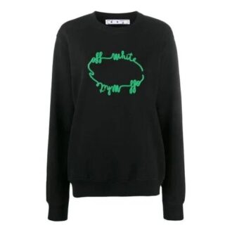 Off-White FW20 con logo, de punto, holgado, negro