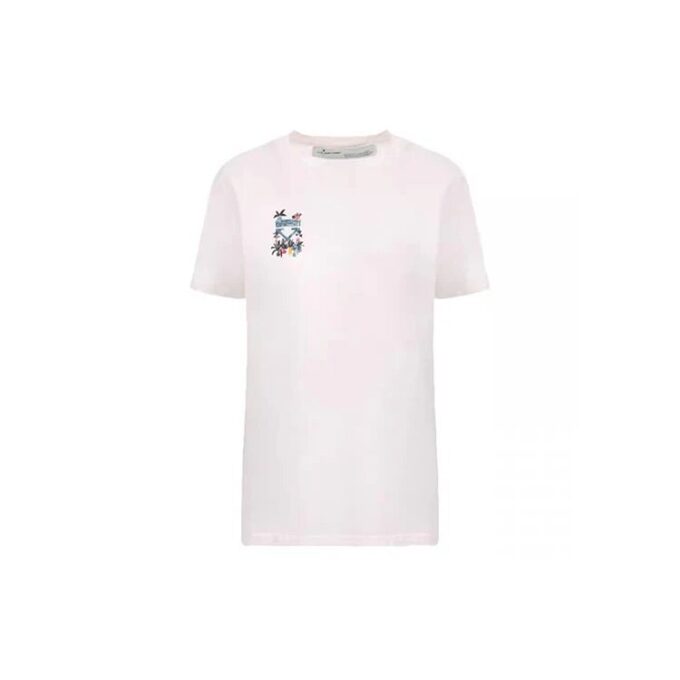 Off-White Graft Arrows Algodón Cuello redondo Pantalones Cortos Corte normal