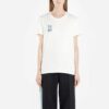 Off-White Graft Arrows Algodón Cuello redondo Pantalones Cortos Corte normal