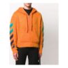 Off-White Hombre 3D Logo Sudadera con capucha de punto Naranja