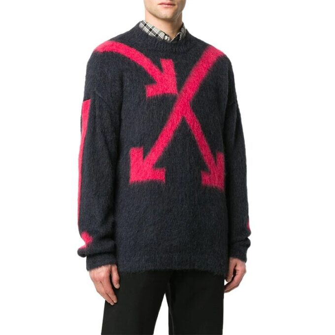 Off-White Hombre Arrow Intarsia Negro