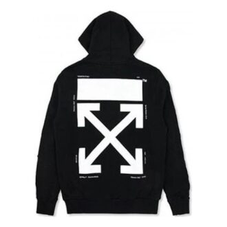 Off-White Hombre Back Arrow Zipper Negro