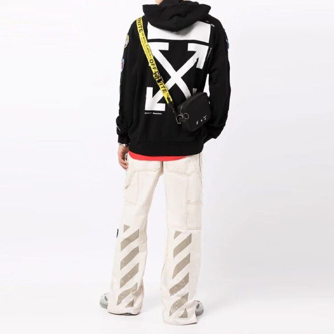 Off-White Hombre Back Arrow Zipper Negro