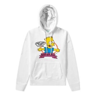 Off-White Hombre Bart Simpson Impresión Blanco