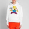 Off-White Hombre Bart Simpson Impresión Blanco