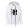 Off-White Hombre Camiseta de manga larga con capucha y logo impreso en forma de flecha, color blanco