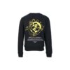 Off-White Hombre Color Dorado Estampado de Motivos Terrestres Cuello Redondo Negro