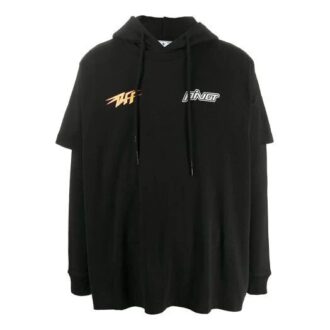 Off-White Hombre con estampado del logotipo en negro