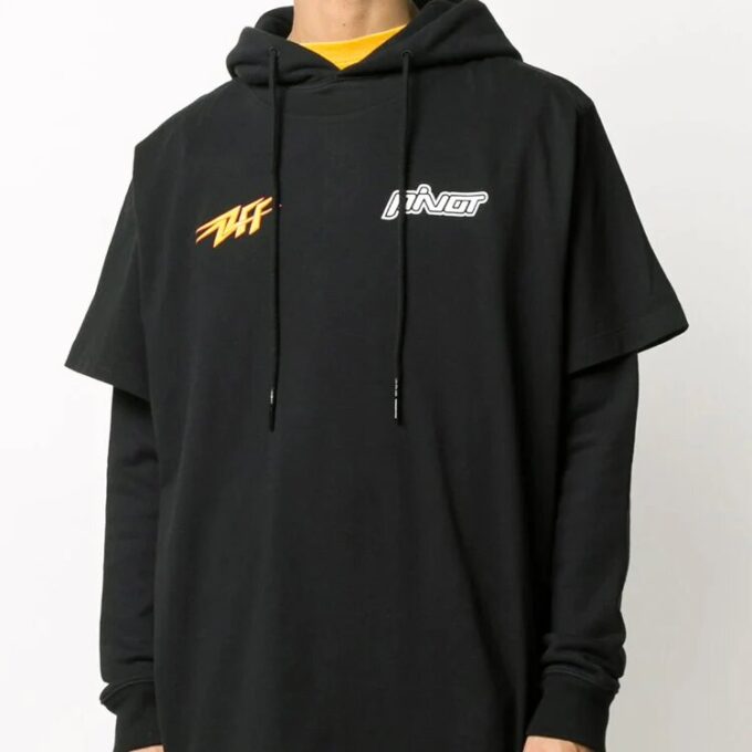 Off-White Hombre con estampado del logotipo en negro