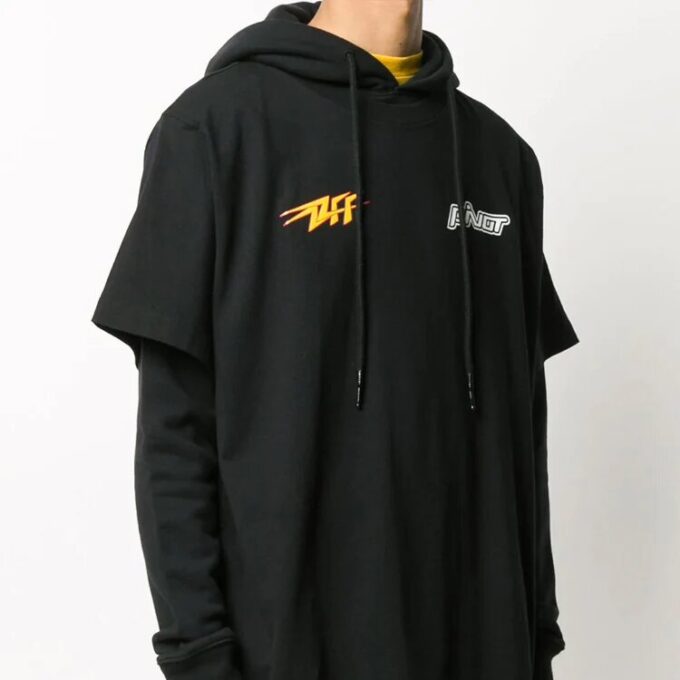 Off-White Hombre con estampado del logotipo en negro