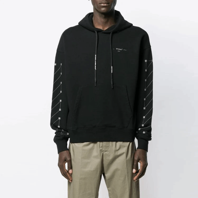 Off-White Hombre Diag Backbone Printing Negro