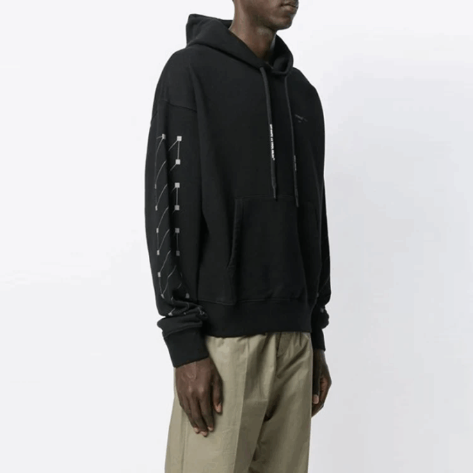 Off-White Hombre Diag Backbone Printing Negro