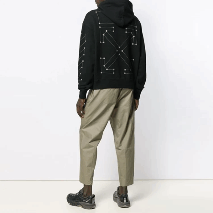Off-White Hombre Diag Backbone Printing Negro
