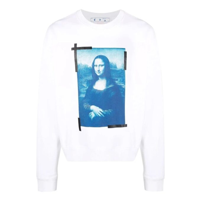 Off-White Hombre Elizabeth Printing Manga larga Blanco