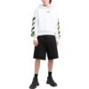 Off-White Hombre Estampado con logotipo Liso Manga larga Blanco