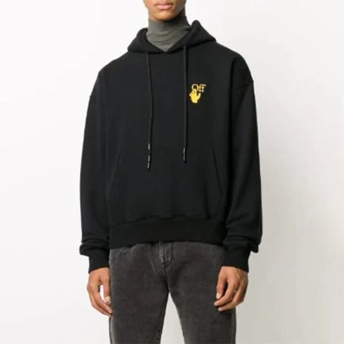 Off-White Hombre Estampado con logotipo Negro