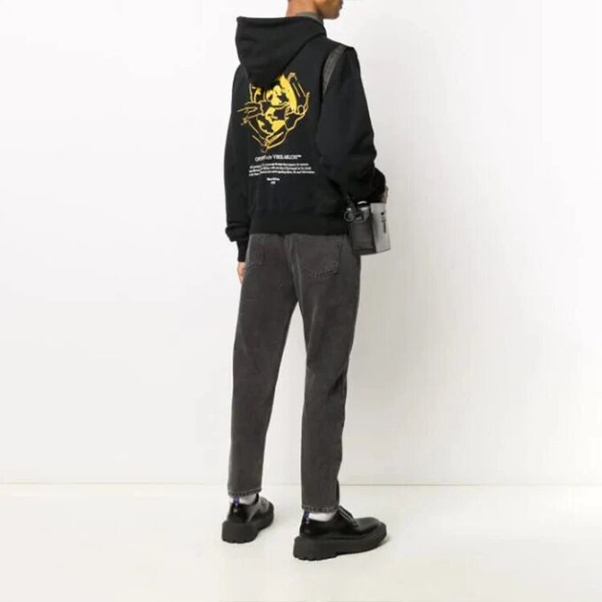 Off-White Hombre Estampado con logotipo Negro