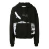 Off-White Hombre Estampado de animales Corte holgado Negro