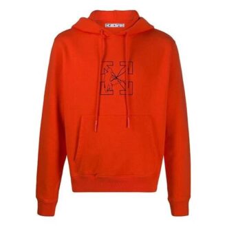Off-White Hombre Estampado Logotipo de flecha Rojo