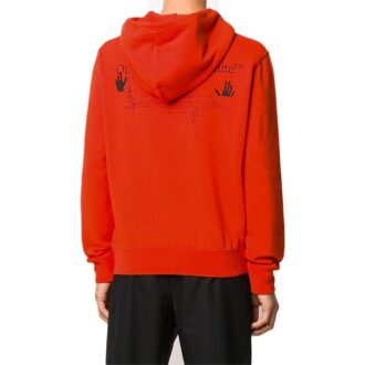 Off-White Hombre Estampado Logotipo de flecha Rojo