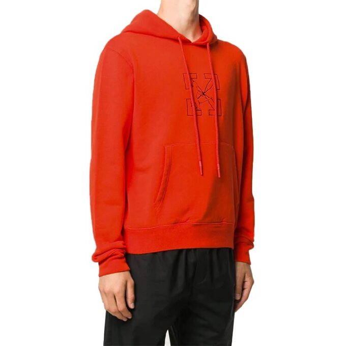 Off-White Hombre Estampado Logotipo de flecha Rojo