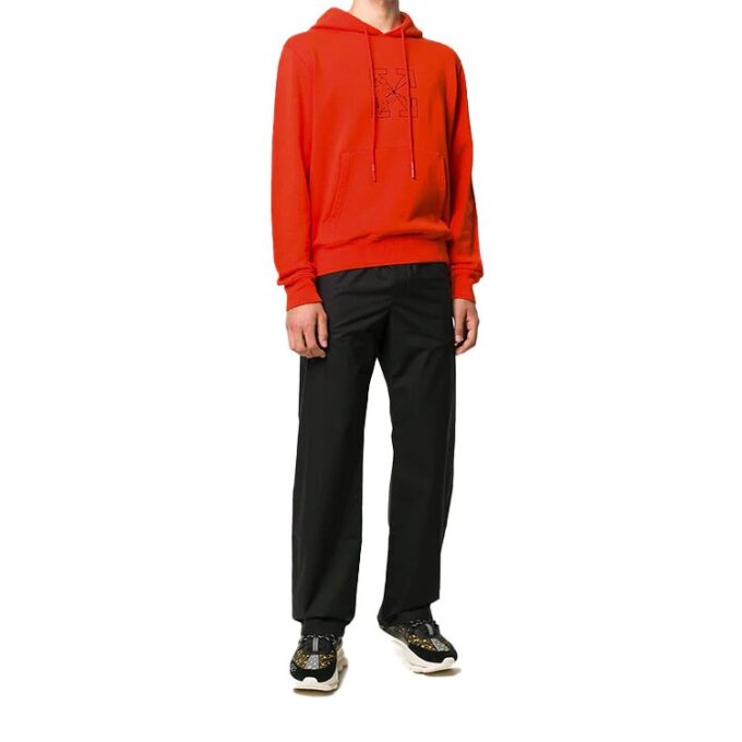 Off-White Hombre Estampado Logotipo de flecha Rojo