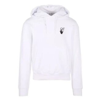 Off-White Hombre FW21 Camiseta de manga larga holgada con estampado de flechas degradadas, color blanco