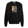 Off-White Hombre FW21 Caravaggio Estampado Corte Holgado Negro