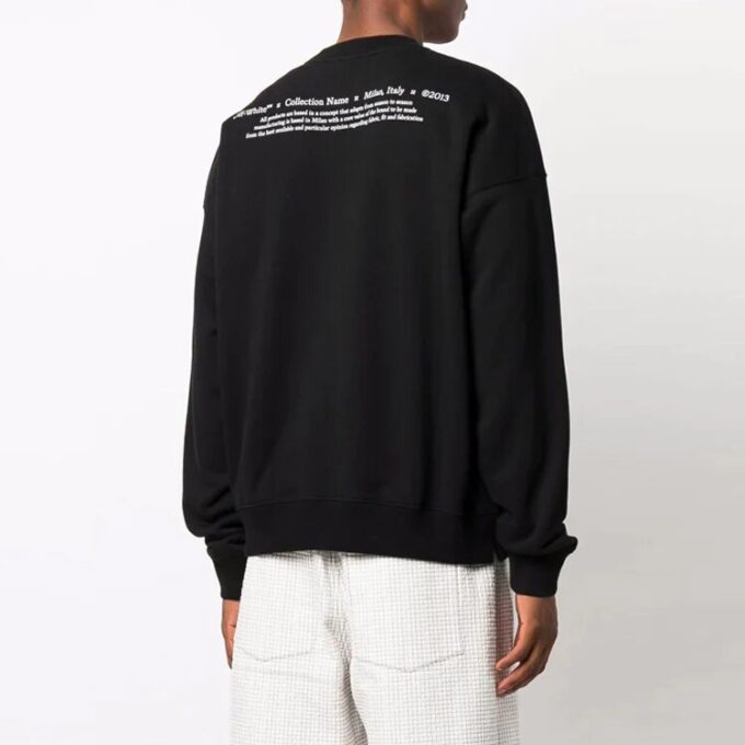 Off-White Hombre FW21 Caravaggio Estampado Corte Holgado Negro