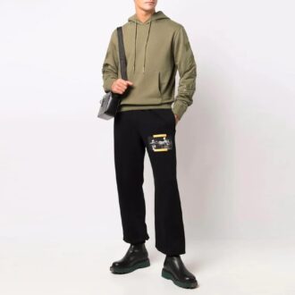 Off-White Hombre FW21 Casual Con capucha Estampado Corte holgado Verde Off-White Hombre FW21 Casual Con capucha Estampado Corte holgado Verde