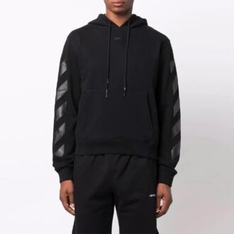 Off-White Hombre FW21 Detalle de patrón de flechas Negro