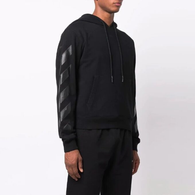 Off-White Hombre FW21 Detalle de patrón de flechas Negro