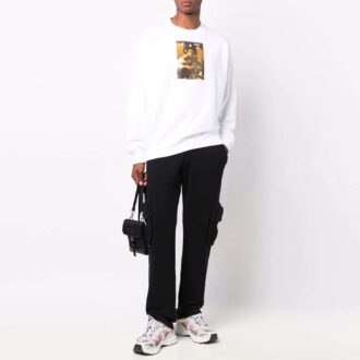 Off-White Hombre FW21 Estampado Caravaggio Corte holgado Blanco