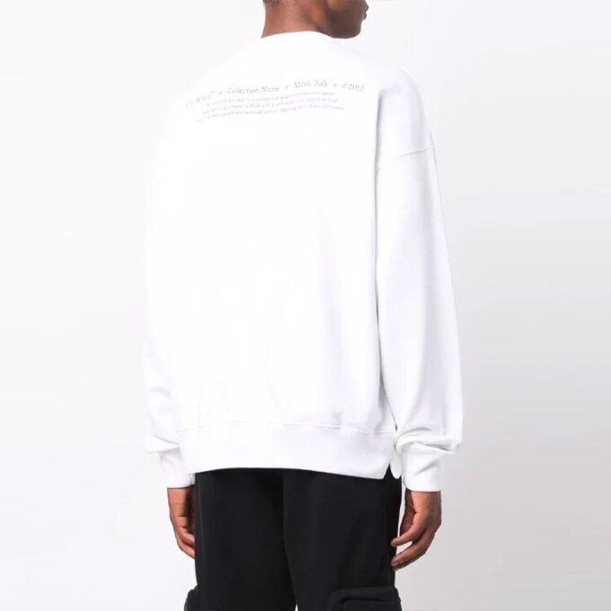 Off-White Hombre FW21 Estampado Caravaggio Corte holgado Blanco