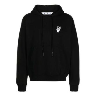 Off-White Hombre FW21 Estampado con logotipo Holgado Negro