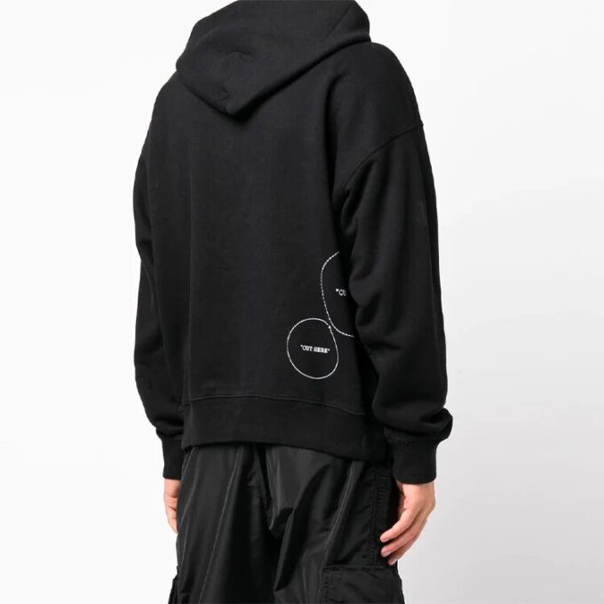 Off-White Hombre FW21 Estampado con logotipo Holgado Negro