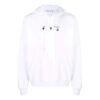 Off-White Hombre FW21 Estampado de Arrows Sudadera con capucha Manga larga Corte holgado Blanco