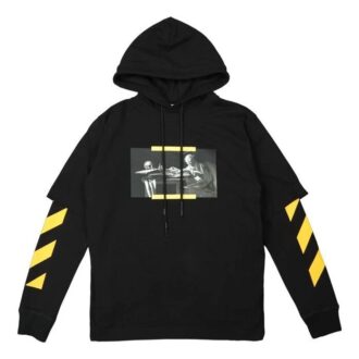 Off-White Hombre FW21 Estampado de Caravaggio Corte holgado Negro