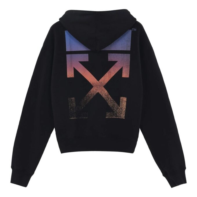 Off-White Hombre FW21 Estampado de flechas Corte holgado Negro