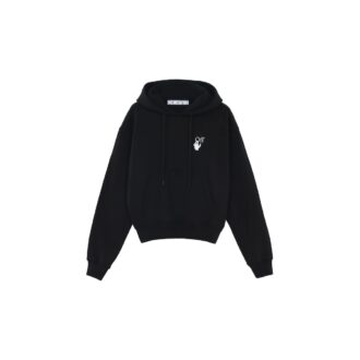 Off-White Hombre FW21 Estampado de flechas Corte holgado Negro
