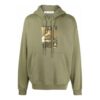 Off-White Hombre FW21 Estampado de ilustración Corte holgado Verde