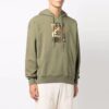 Off-White Hombre FW21 Estampado de ilustración Corte holgado Verde